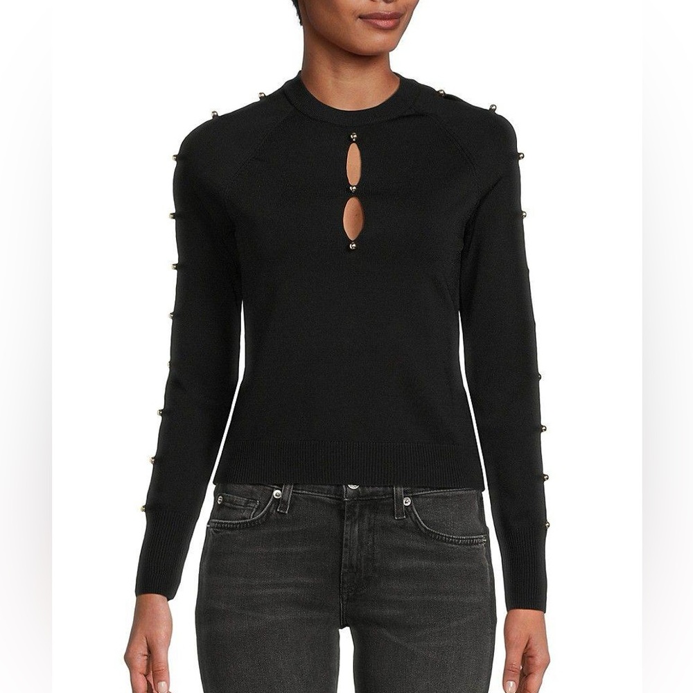 Jonathan Simkhai The Ryann Cutout Top in ﻿Black
